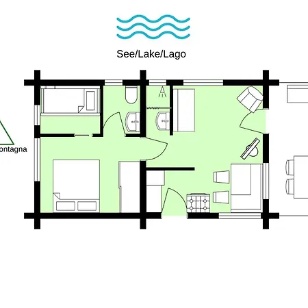 Dom wakacyjny Bassotta Strand-blockhaus Sorico